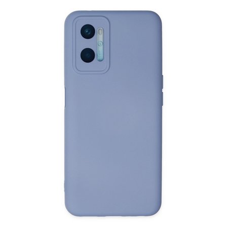 Oppo A96 Kılıf Nano İçi Kadife Silikon - Lila