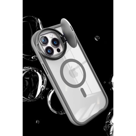 İphone 14 Pro Max Kılıf Teleskop Lens Magsafe Silikon Kapak - Derin Mor