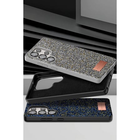 Onegif Samsung Galaxy S25 Ultra Bright Simli Kapak - Pembe