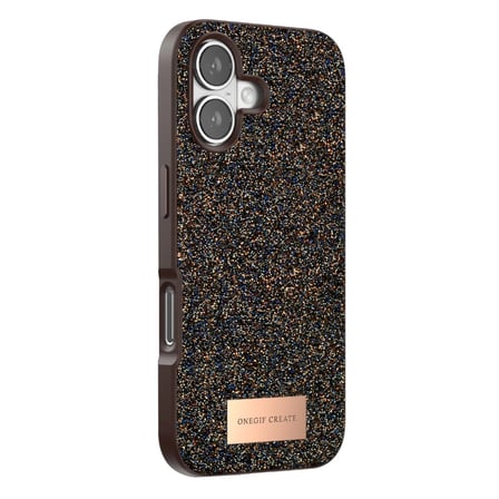 Onegif  İphone 17 Bright Simli Kapak - Gold