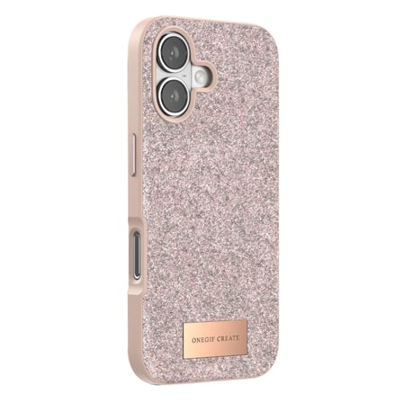 Onegif  İphone 17 Bright Simli Kapak - Pembe