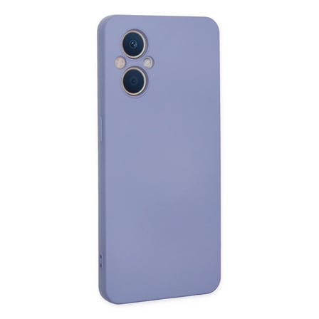 Oppo Reno 7 Lite Kılıf Nano İçi Kadife Silikon - Lila