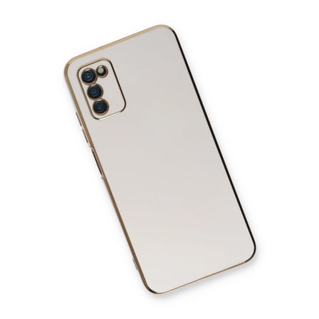 Samsung Galaxy A03s Kılıf Volet Silikon - Beyaz