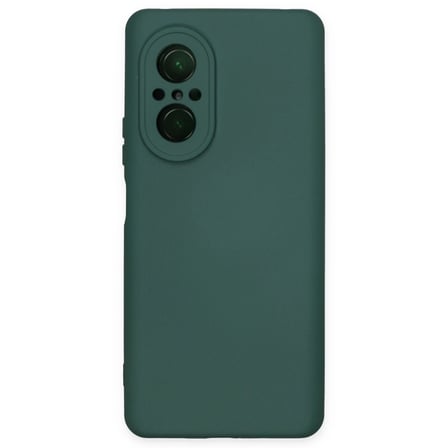 Huawei Nova 9 Se Kılıf Nano İçi Kadife Silikon - Koyu Yeşil