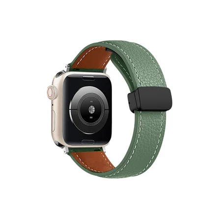 Watch 38mm Kr414 Daks Deri Kordon - Koyu Yeşil