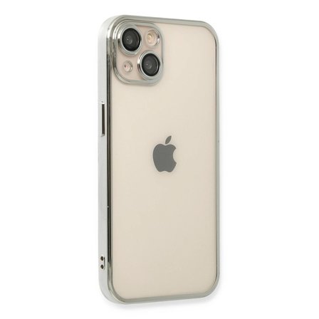 İphone 14 Kılıf Razer Lensli Silikon - Gümüş