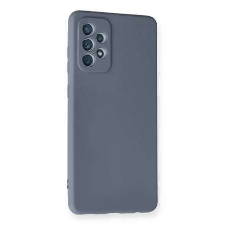 Samsung Galaxy A72 Kılıf Nano İçi Kadife Silikon - Gri