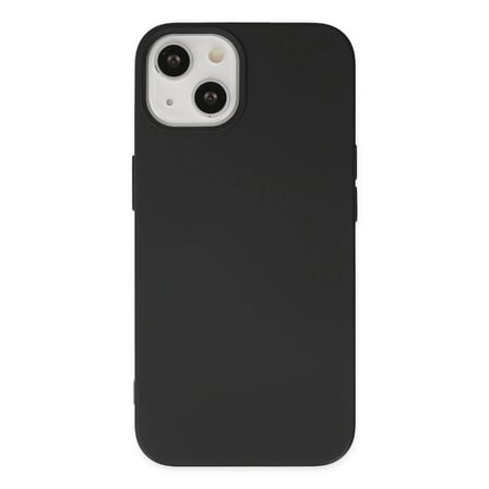 İphone 14 Plus Kılıf Nano İçi Kadife Silikon - Siyah
