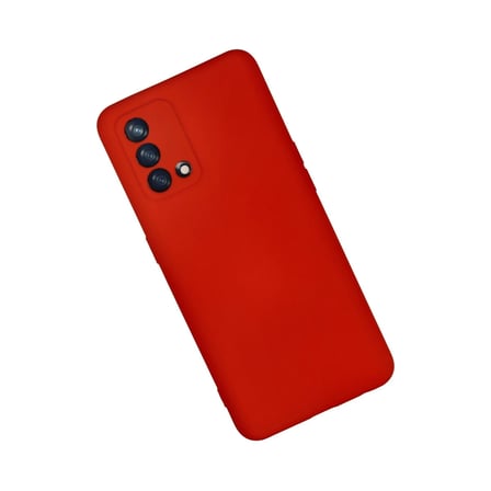 Oppo A74 4g Kılıf Nano İçi Kadife Silikon - Kırmızı