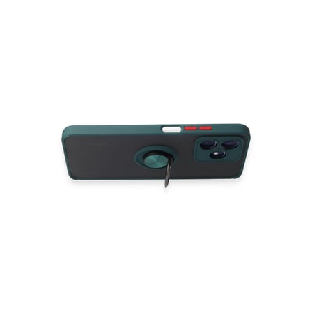 Realme C53 Kılıf Montreal Yüzüklü Silikon Kapak - Yeşil