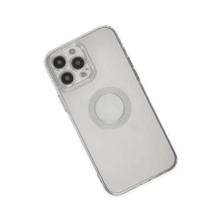İphone 13 Pro Max Kılıf Santa Lens Silikon - Şeffaf