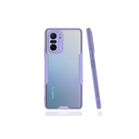 Xiaomi Poco F3 Kılıf Platin Silikon - Lila