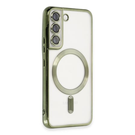 Samsung Galaxy S22 Kılıf Kross Magneticsafe Kapak - Koyu Yeşil