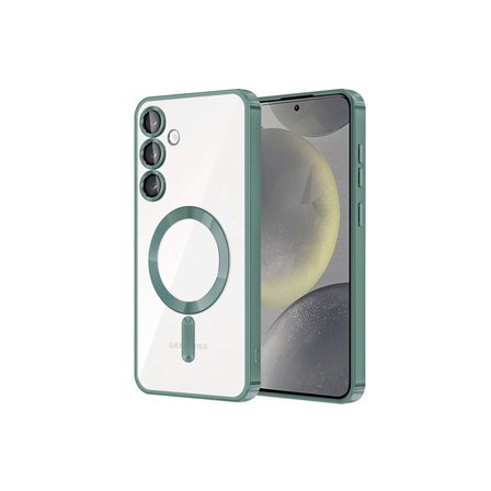 Samsung Galaxy S23 Kılıf Kross Magneticsafe Kapak - Koyu Yeşil