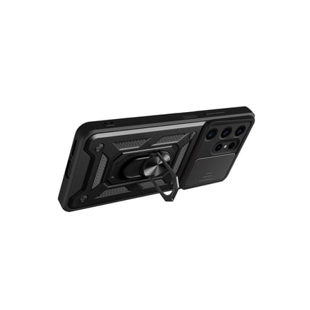 Samsung Galaxy S24 Ultra Kılıf Pars Lens Yüzüklü Silikon - Yeşil