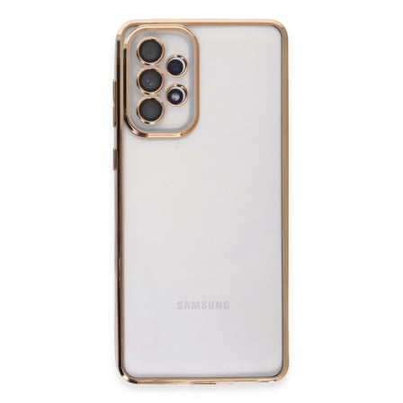 Samsung Galaxy A53 5g Kılıf Razer Lensli Silikon - Gold