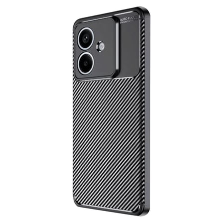 Oppo A3 Kılıf Auto Focus Karbon Kapak - Siyah