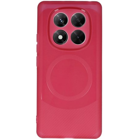 Xiaomi Redmi Note 14 Pro 5g Kılıf Maya Karbon Kapak - Bordo