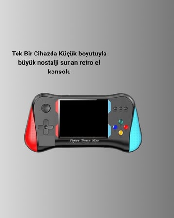 500 Retro Oyunlu Taşınabilir El Konsolu – X7M Modeli