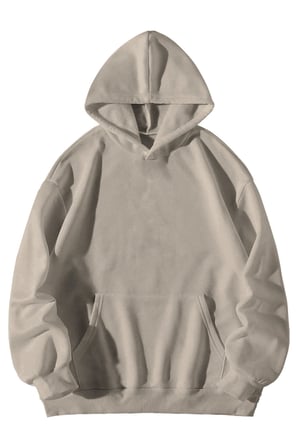 Unisex Krem Oversize Hoodie - Nana Black Stones Anime Baskılı 3 İplik Şardonlu Streetwear Sweatshirt