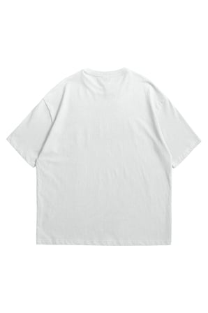 Unisex Beyaz Oversize T-Shirt - Nana Black Stones Anime Baskılı %100 Pamuklu Bisiklet Yaka Tişört