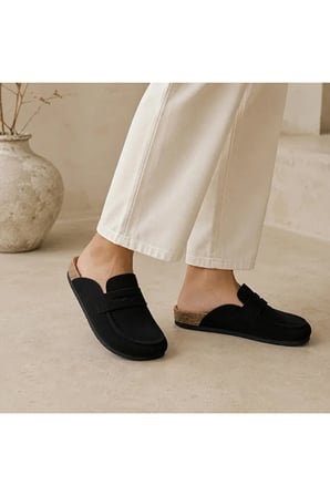 Dadwolf Naples Wrapped 1029675 Loafer Terlik Mantar Taban Hafif Kaymaz Rahat Arkası Açık Günlük Makosen