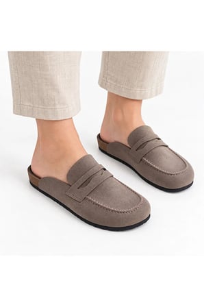 Dadwolf Naples Wrapped 1029675 Loafer Terlik Mantar Taban Hafif Kaymaz Rahat Arkası Açık Günlük Makosen