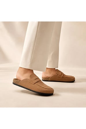 Dadwolf Naples Wrapped 1029675 Loafer Terlik Mantar Taban Hafif Kaymaz Rahat Arkası Açık Günlük Makosen
