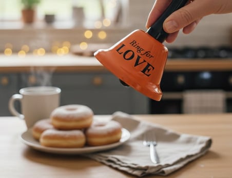 Turuncu "Ring for Love" Masa Zili