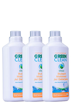 U Green Clean Bulaşık Makinesi Jel Deterjan 1 L x 3 Adet