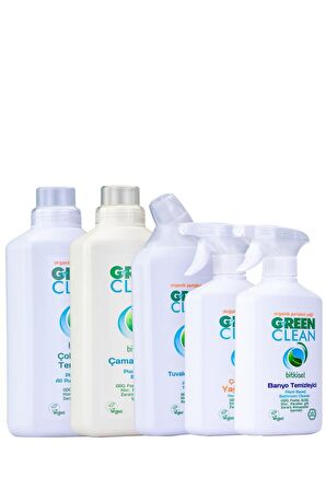 U Green Clean Bitkisel Ev Temizlik Seti 5' Li