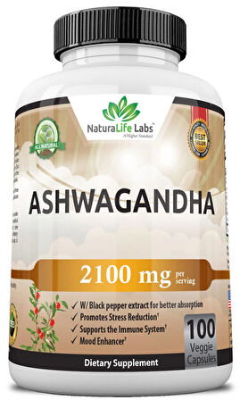 Natura Life Ashwagandha 2100 mg 100 Kapsül