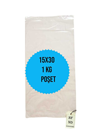 1 KG NAYLON TORBA POŞET ALIŞVERİŞ SAĞLAM ERZAK YARIM KG'LUK ŞEFFAF BAKKALİYE TORBASI 15x30cm