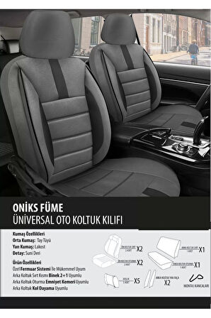 Audi Q5 Koltuk Kılıfı Oniks Füme