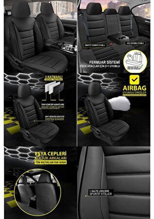 Bmw I3 Koltuk Kılıfı Jet Deri Bej