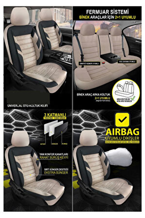 Chevrolet Epica Koltuk Kılıfı Zebra Bej