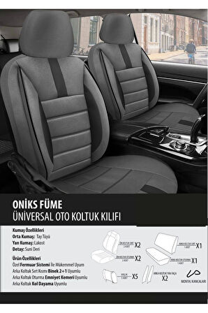 Hyundai Sonata Koltuk Kılıfı Oniks Füme