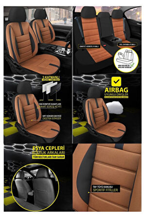 Kia Shuma Koltuk Kılıfı Oniks Taba