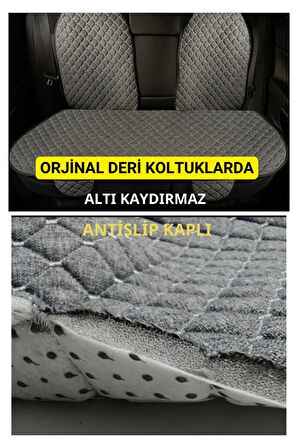 MERCEDES X Class 2017 ve SonrasıTerletmez Kaymaz Keten Oto Minder Kılıf Komple Set ( 7 Parça ) Füme