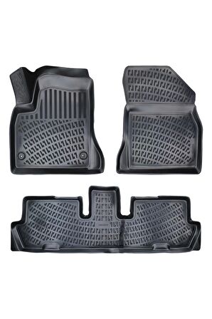 Citroen C4 DS4 2010- 2018 3D Siyah Kokusuz Havuzulu Paspas Takımı