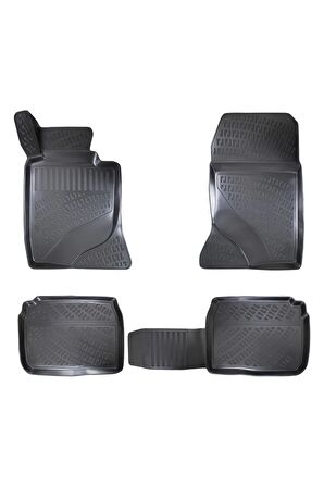 Mercedes S Serisi W222 not long 2014 Sonrası 3D Siyah Kokusuz Havuzulu Paspas Takımı