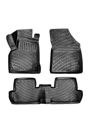 Peugeot 4008 2012 sonrası 3D Siyah Kokusuz Havuzulu Paspas Takımı