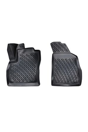 Fiat Fiorino 2007 Sonrası 3D Siyah Kokusuz Havuzulu Paspas Takımı