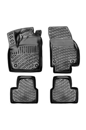 Opel Vectra B 1995-2002 3D Siyah Kokusuz Havuzulu Paspas Takımı