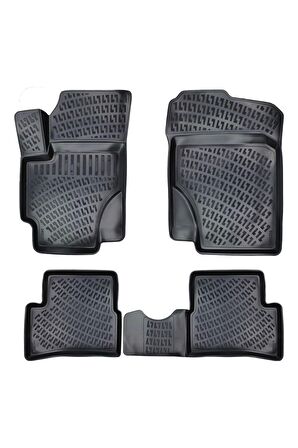 Hyundai Accent ERA 2006 -2012 3D Siyah Kokusuz Havuzulu Paspas Takımı