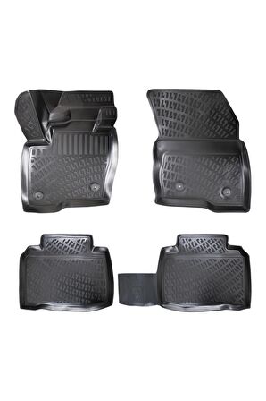 S-Max 2014 Sonrası 3D Siyah Kokusuz Havuzulu Paspas Takımı