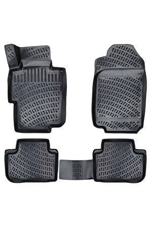 Honda Accord 2002-2008 3D Siyah Kokusuz Havuzulu Paspas Takımı