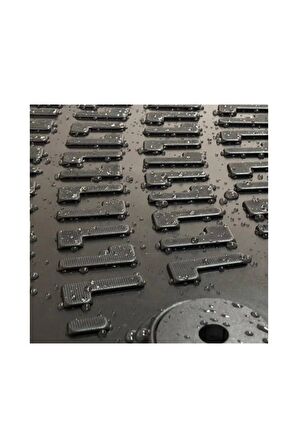 Peugeot 5008 2009-2016 3D Siyah Kokusuz Havuzulu Paspas Takımı