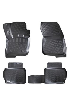 Mondeo 2007-2014 3D Siyah Kokusuz Havuzulu Paspas Takımı