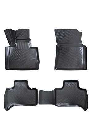 Bmw X5 1999-2006 3D Siyah Kokusuz Havuzulu Paspas Takımı